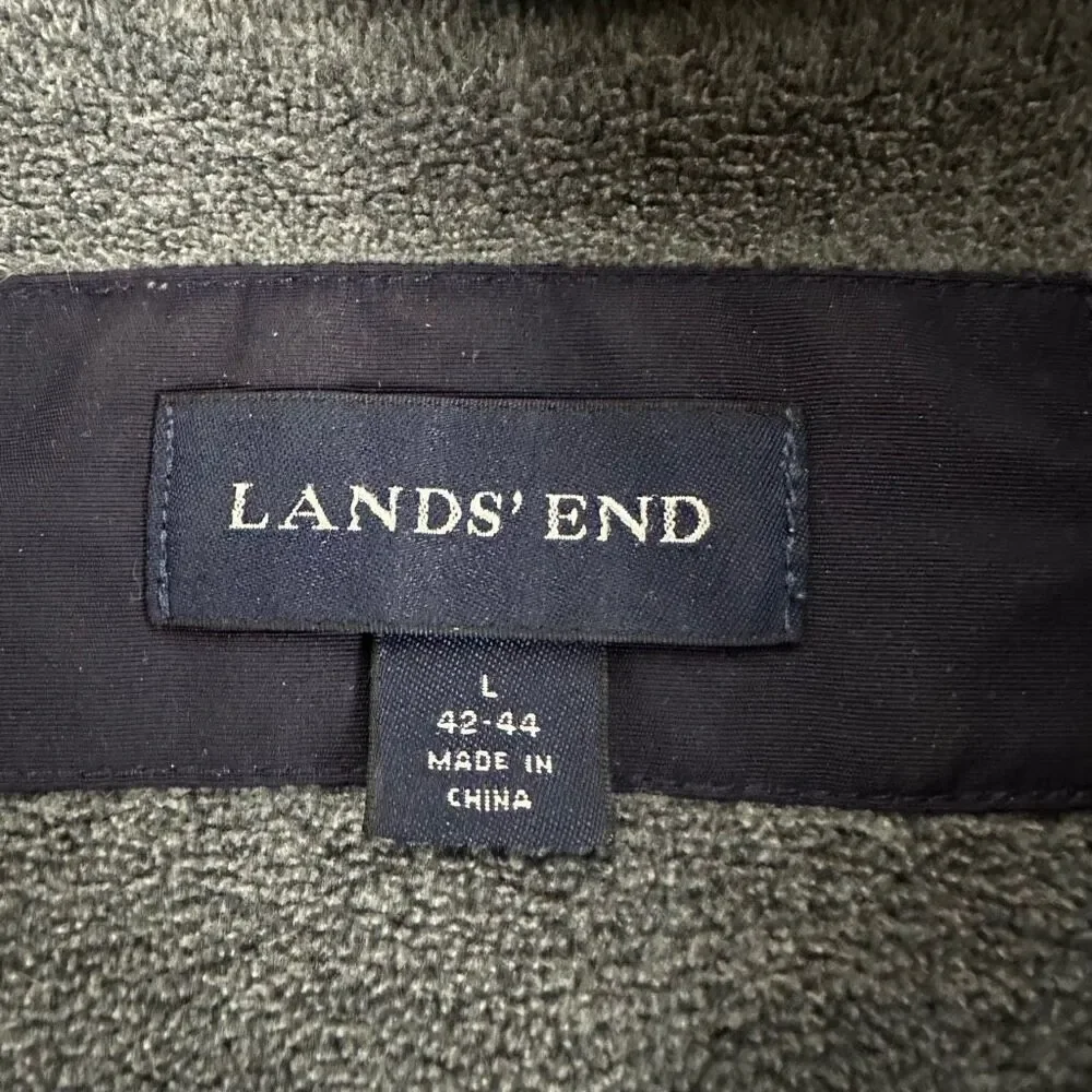Lands End Navy Men’s Nylon Jacket size Large 42-44